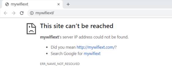 mywifiext.net not working